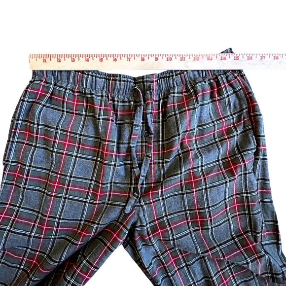 Eddie Bauer Pants Men's M Gray Stewart Scotch Plaid Lounge Pajama Pants - Picture 6 of 11
